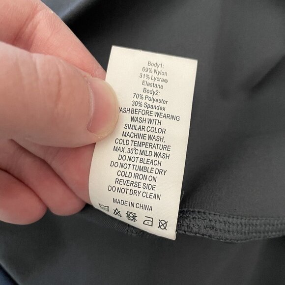 Zyia Active Women 2 Two Tone High Rise Ruched Storm Parallel Luxe Legging - Picture 9 of 9